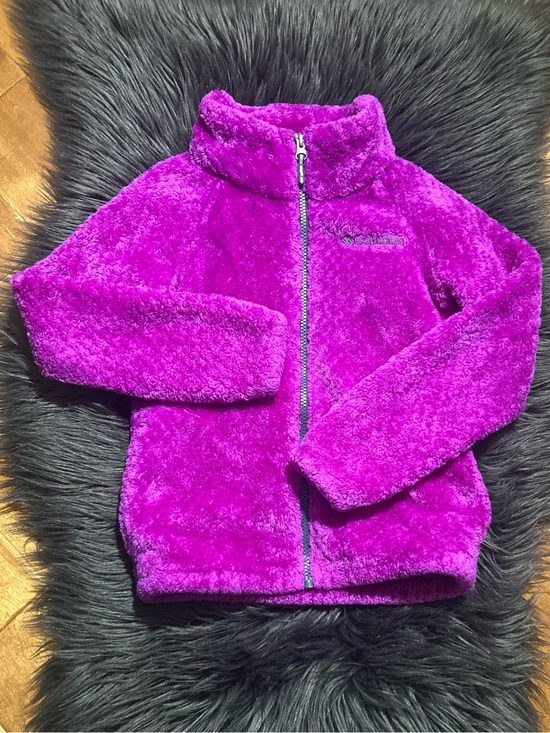 Columbia Other - Columbia Fleece Zip Up Jacket Fuchsia Purple Size S (8)